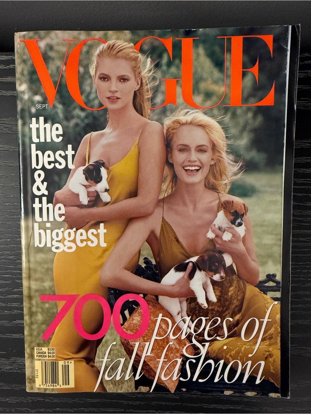 Vogue Magazine: September 1996. Cover - Kate Moss and Amber Valletta
